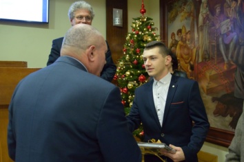 Arkadiusz Budzyn z Honorowym Wyróżnieniem od Rady Miasta
