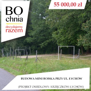 Budowa mini boiska przy ul. Łychów (osiedle Krzęczków-Łychów) Budowa mini boiska przy ul. Łychów (osiedle Krzęczków-Łychów)