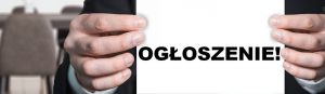 Ogłoszenia Ogłoszenia
