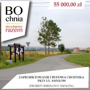 Zaprojektowanie i budowa chodnika przy ul. Smyków (osiedle Smyków) Zaprojektowanie i budowa chodnika przy ul. Smyków (osiedle Smyków)