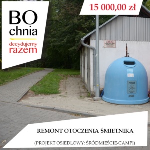 Remont otoczenia śmietnika (osiedle Śródmieście-Campi) Remont otoczenia śmietnika (osiedle Śródmieście-Campi)