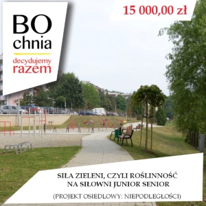 Siła zieleni, czyli roślinność na siłowni Junior Senior (osiedle Niepodległości) Siła zieleni, czyli roślinność na siłowni Junior Senior (osiedle Niepodległości)